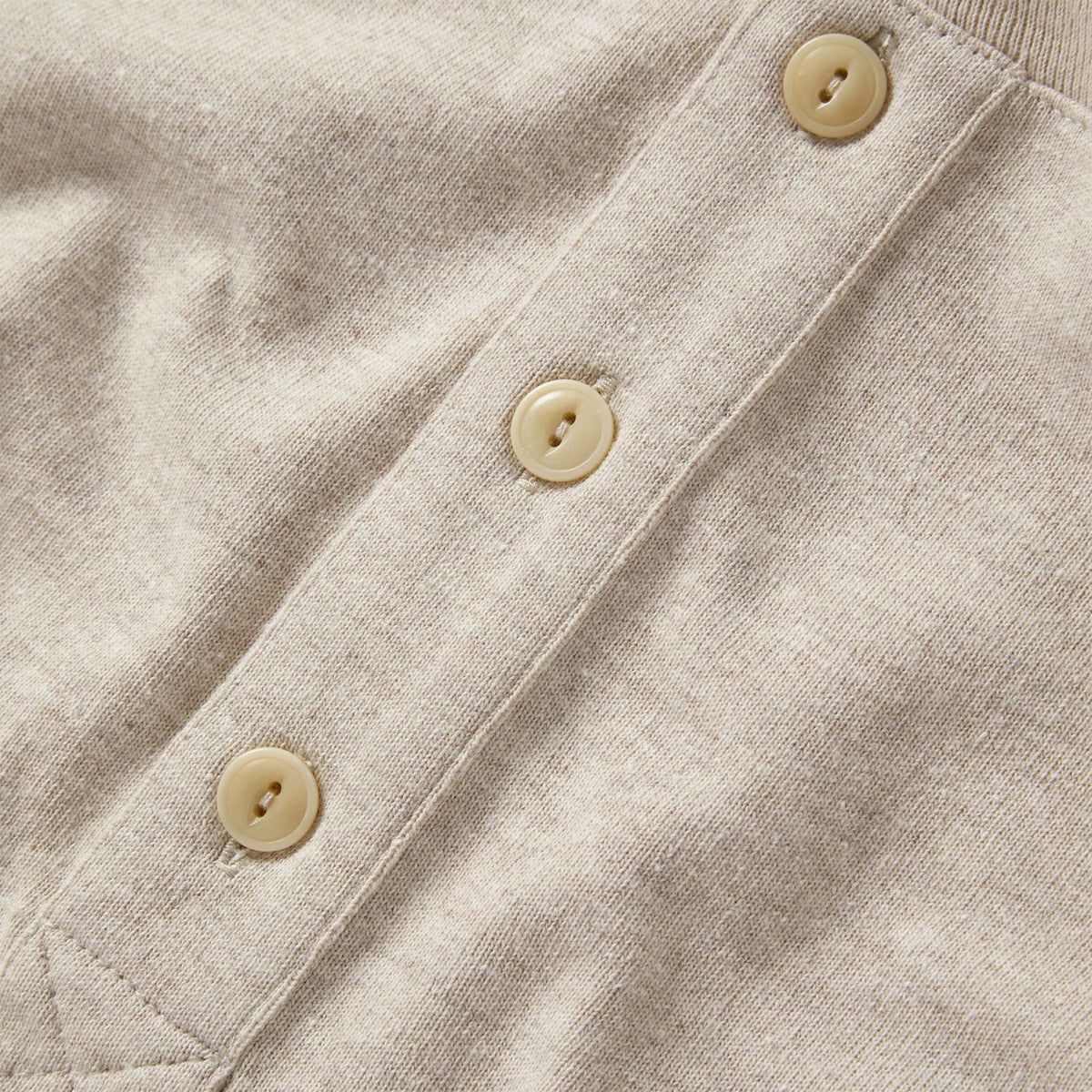 The Heavy Bag Henley in Oatmeal