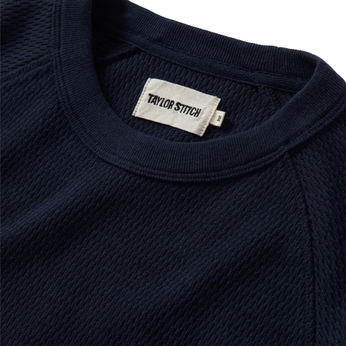 The Heavy Bag Waffle Long Sleeve in Navy