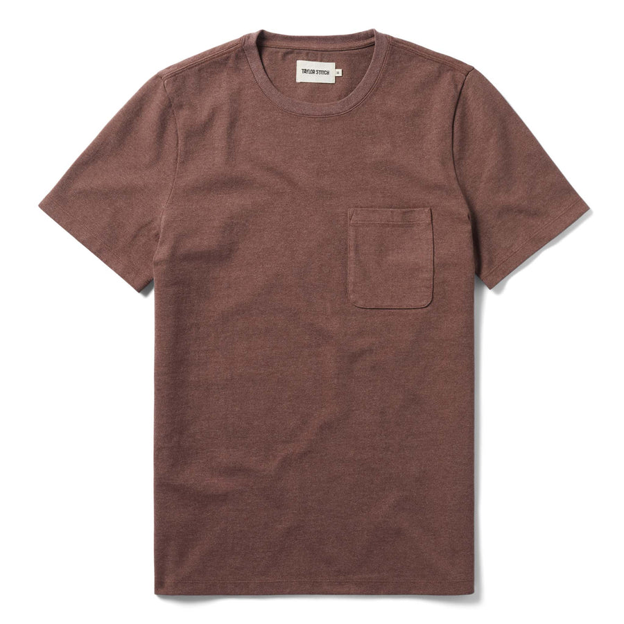 The Heavy Bag Tee in Burgundy