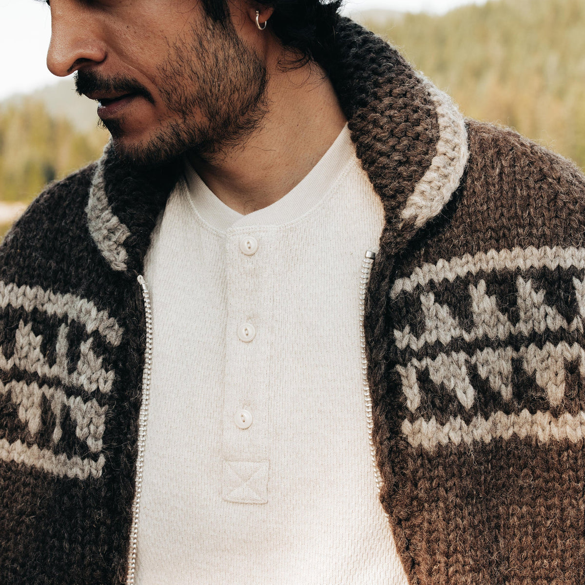 The Seawall Hand-Knit Sweater in Mahogany