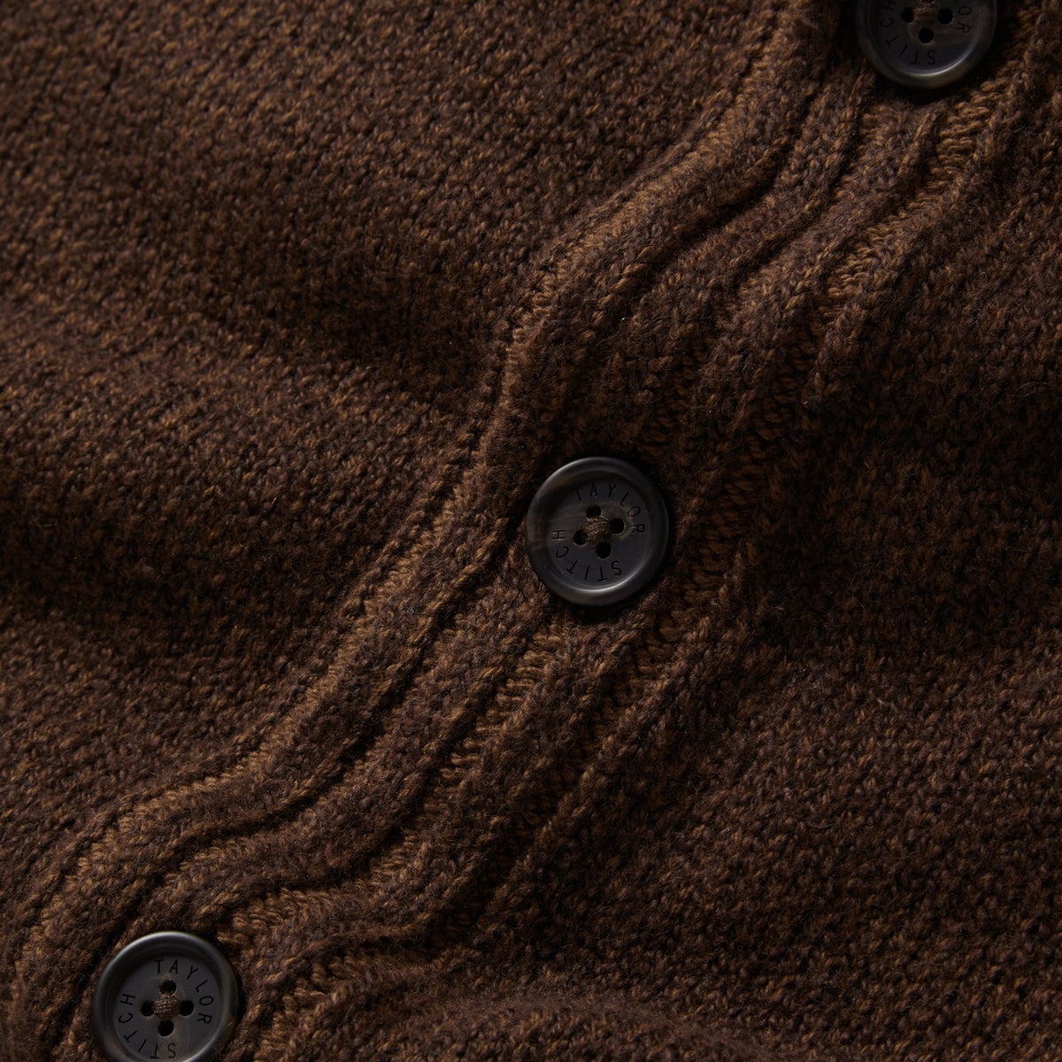 The Headland Shawl Cardigan in Marled Chocolate
