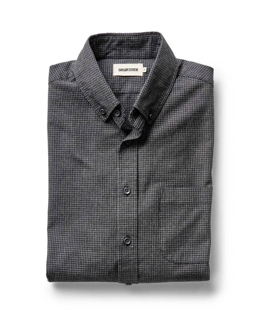 The Jack in Coal Jaspe Check Oxford