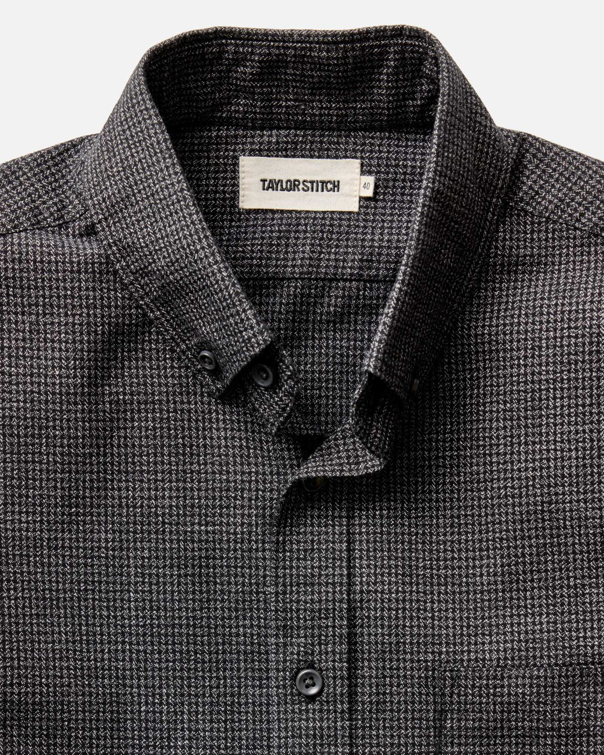 The Jack in Coal Jaspe Check Oxford