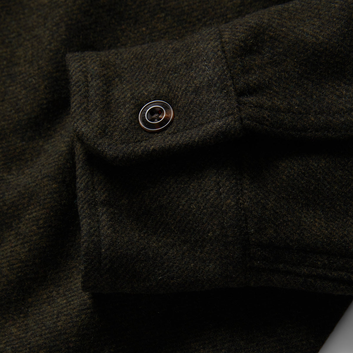 The Maritime Shirt Jacket in Evergreen Twill