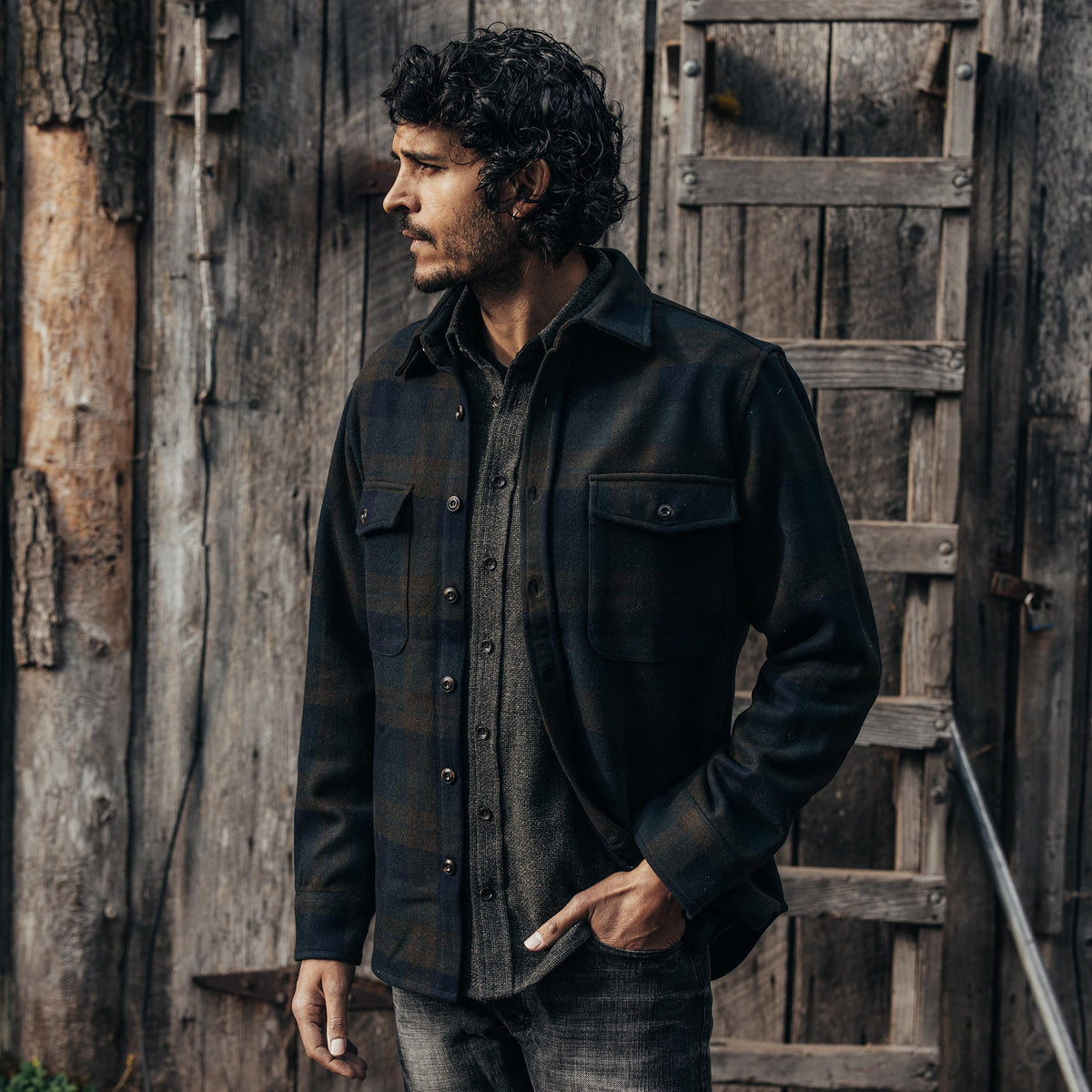 The Maritime Shirt Jacket in Pike Plaid