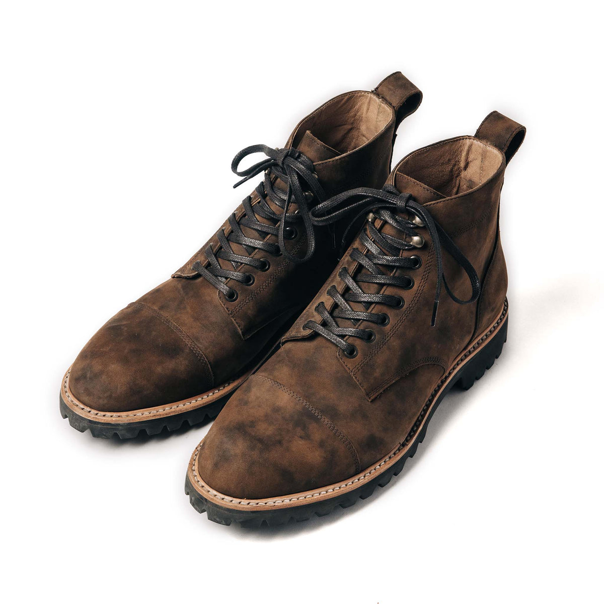 The Moto Boot in Espresso Grizzly