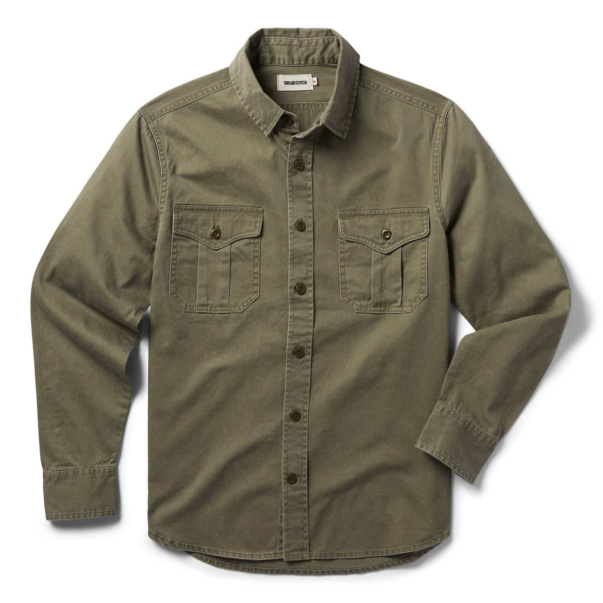 The Saddler Shirt in Washed Olive