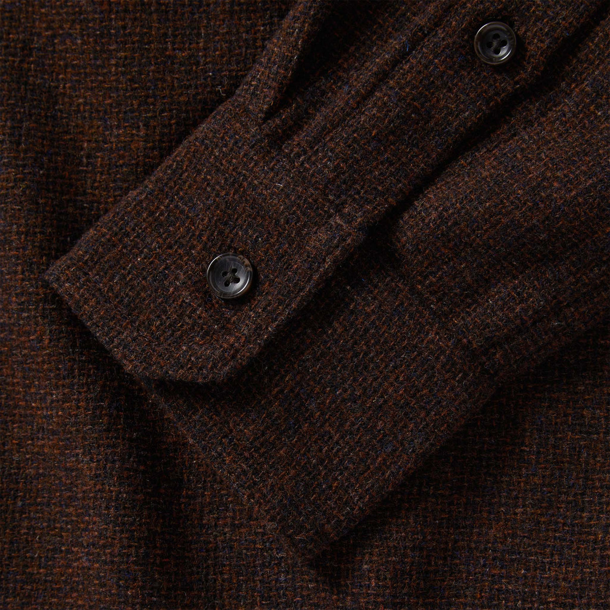 The Service Shirt in Ginger Melange Wool