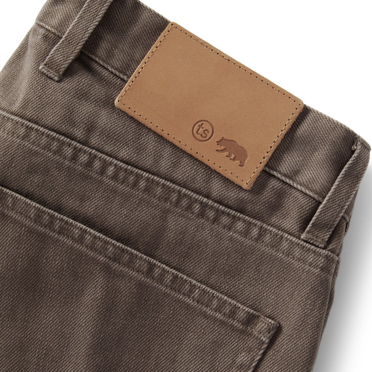 The Slim All Day Pant in Washed Walnut Selvage