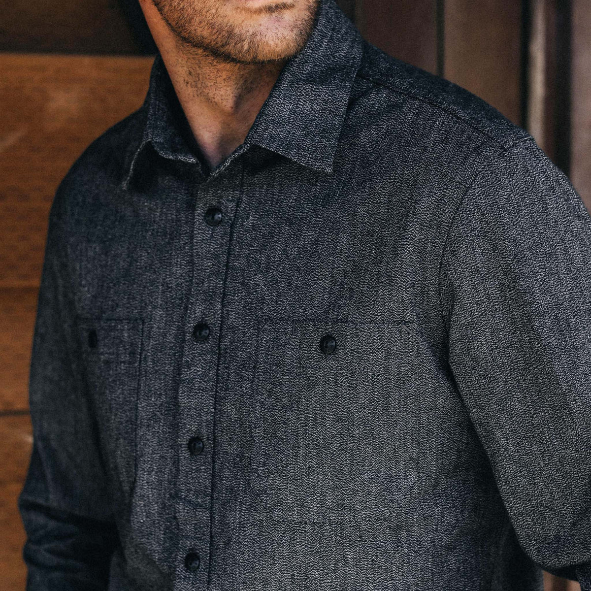 The Utility Shirt in Ash Jaspe