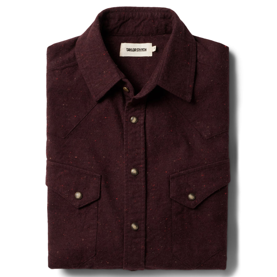 The Western Shirt in Nutmeg Donegal