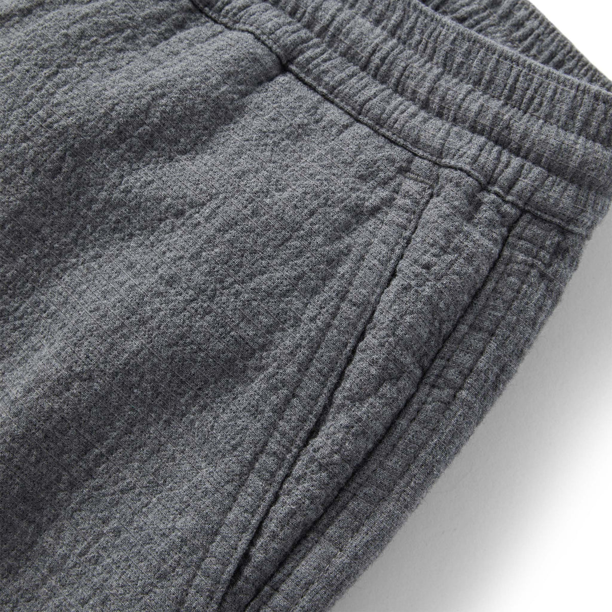 The Apres Pant in Heather Grey Double Cloth