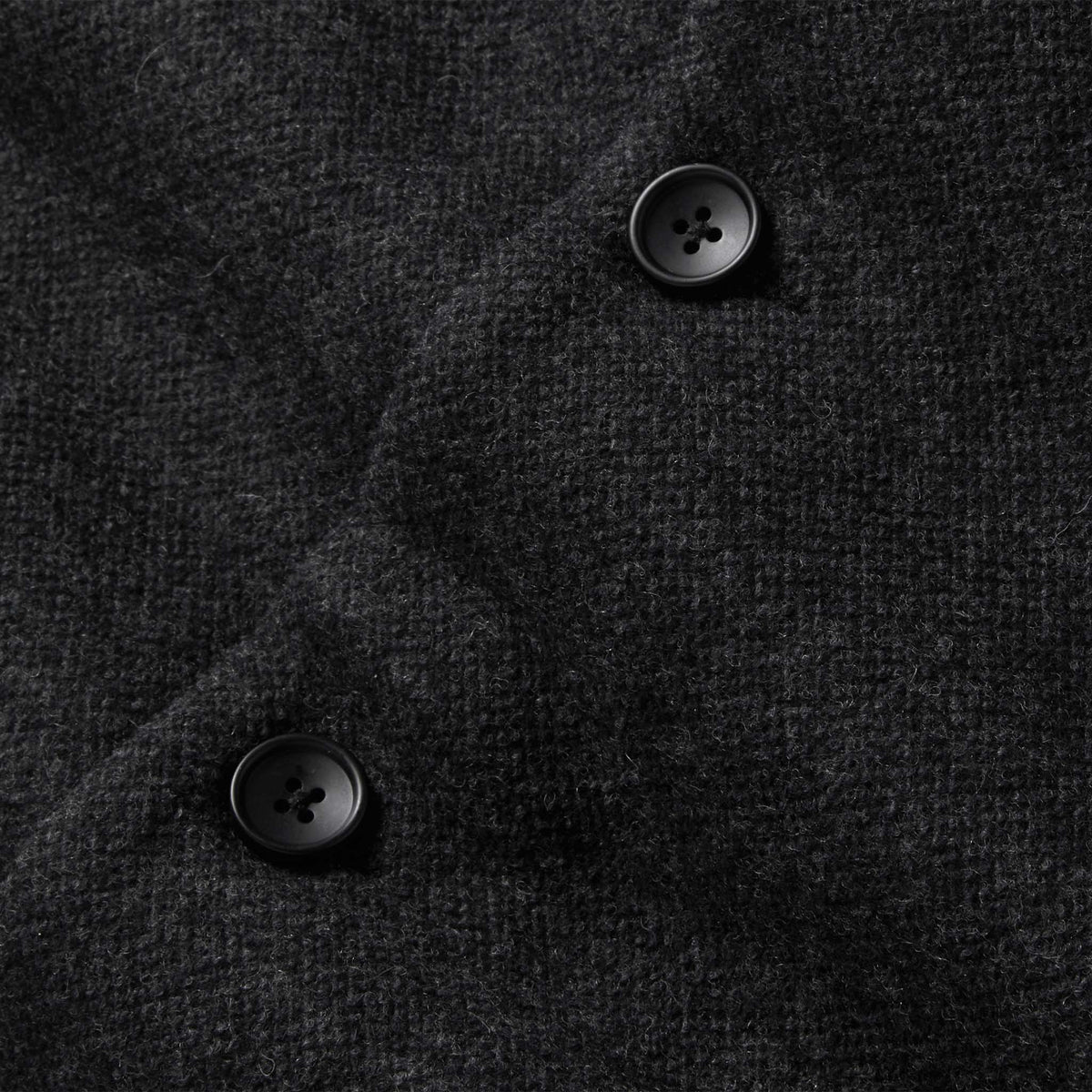 The Weekend Cardigan in Charcoal Herringbone Wool