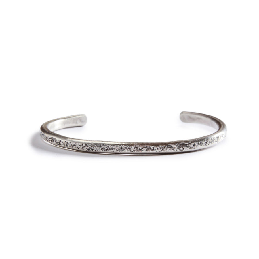 The Hammered Cuff in Silver