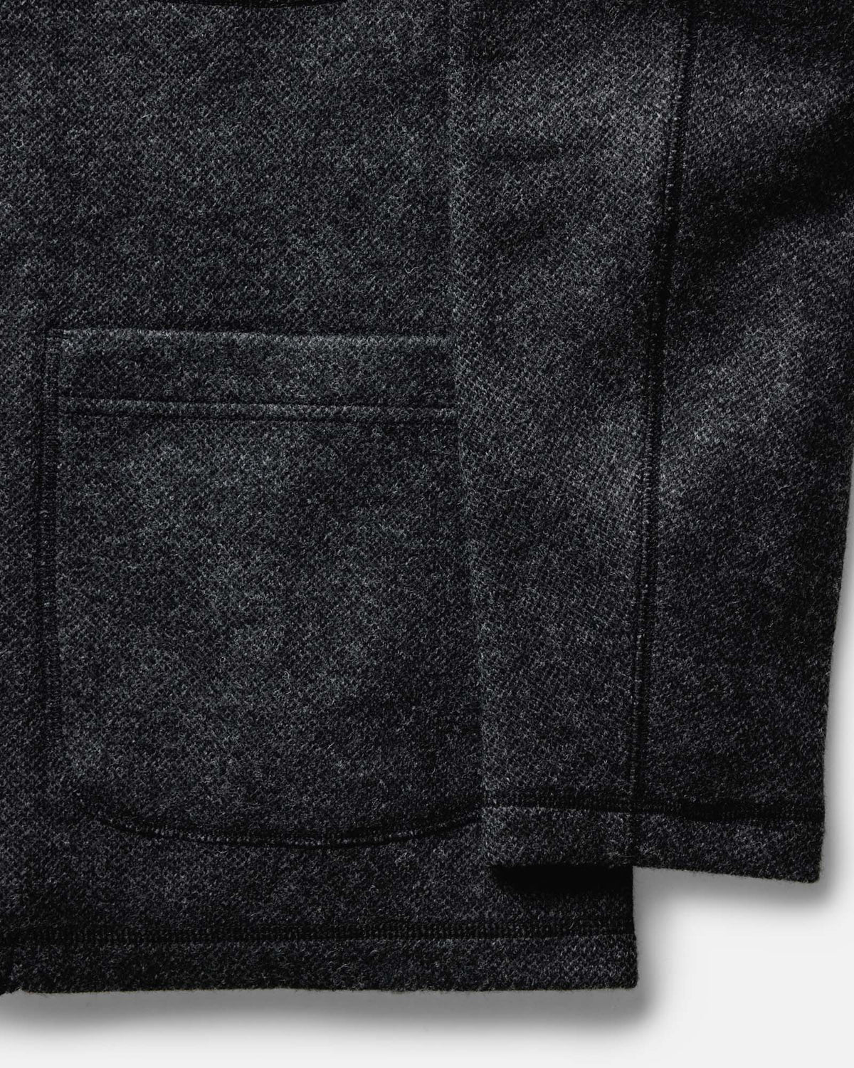 The Evans Blazer in Charcoal Birdseye Wool