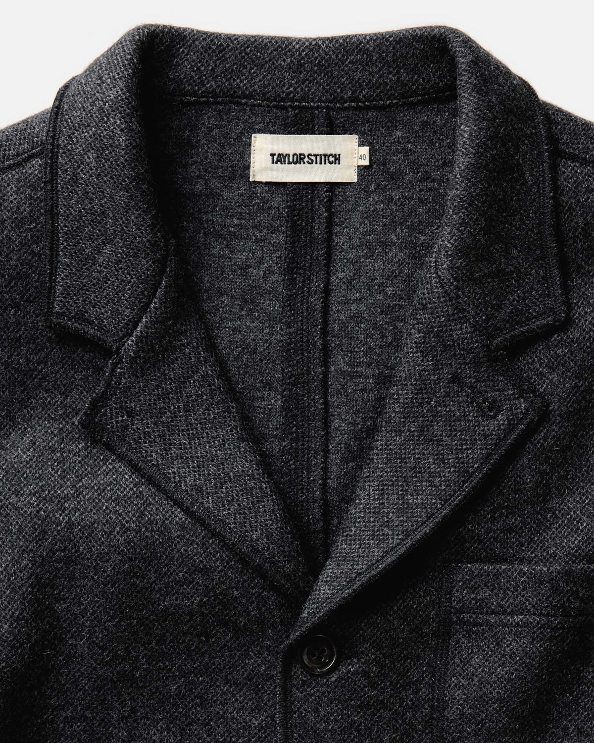 The Evans Blazer in Charcoal Birdseye Wool