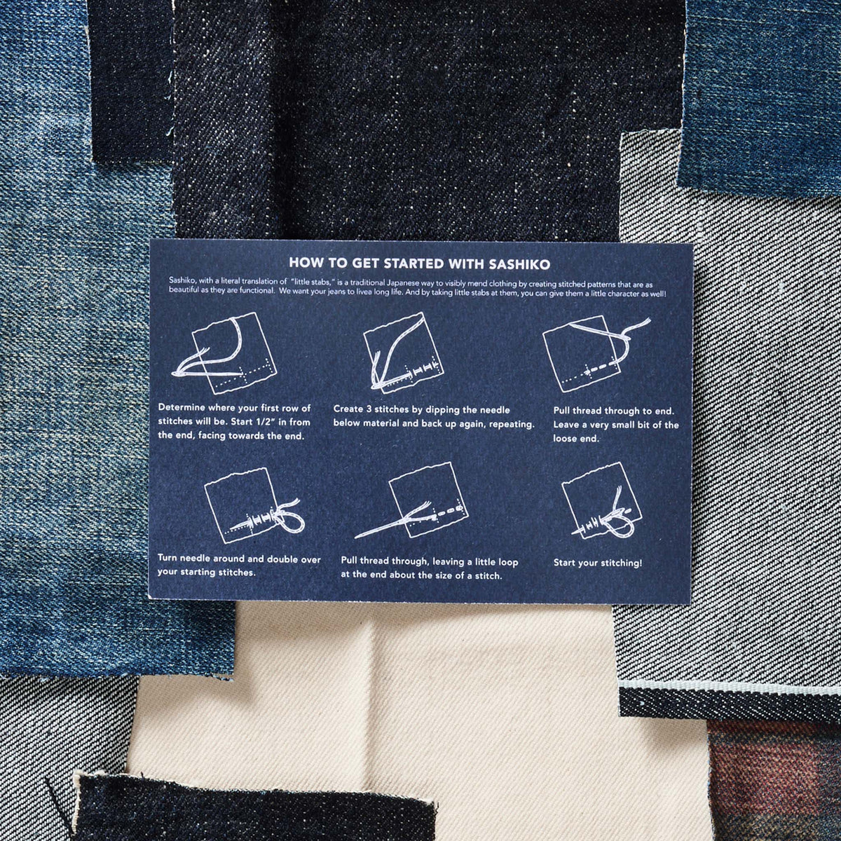The Sashiko Denim Repair Kit