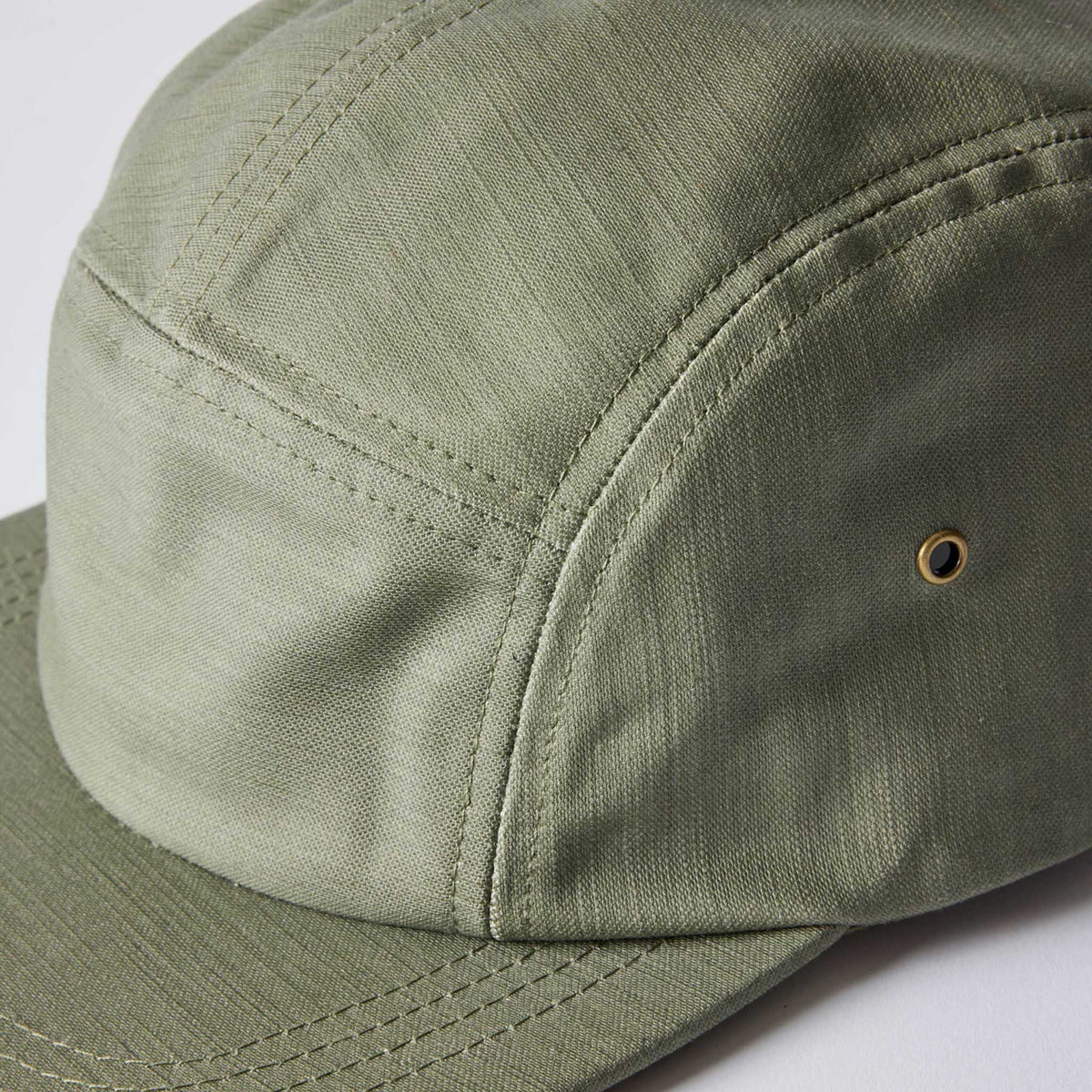 The 5-Panel Cap in Field Olive Reverse Sateen