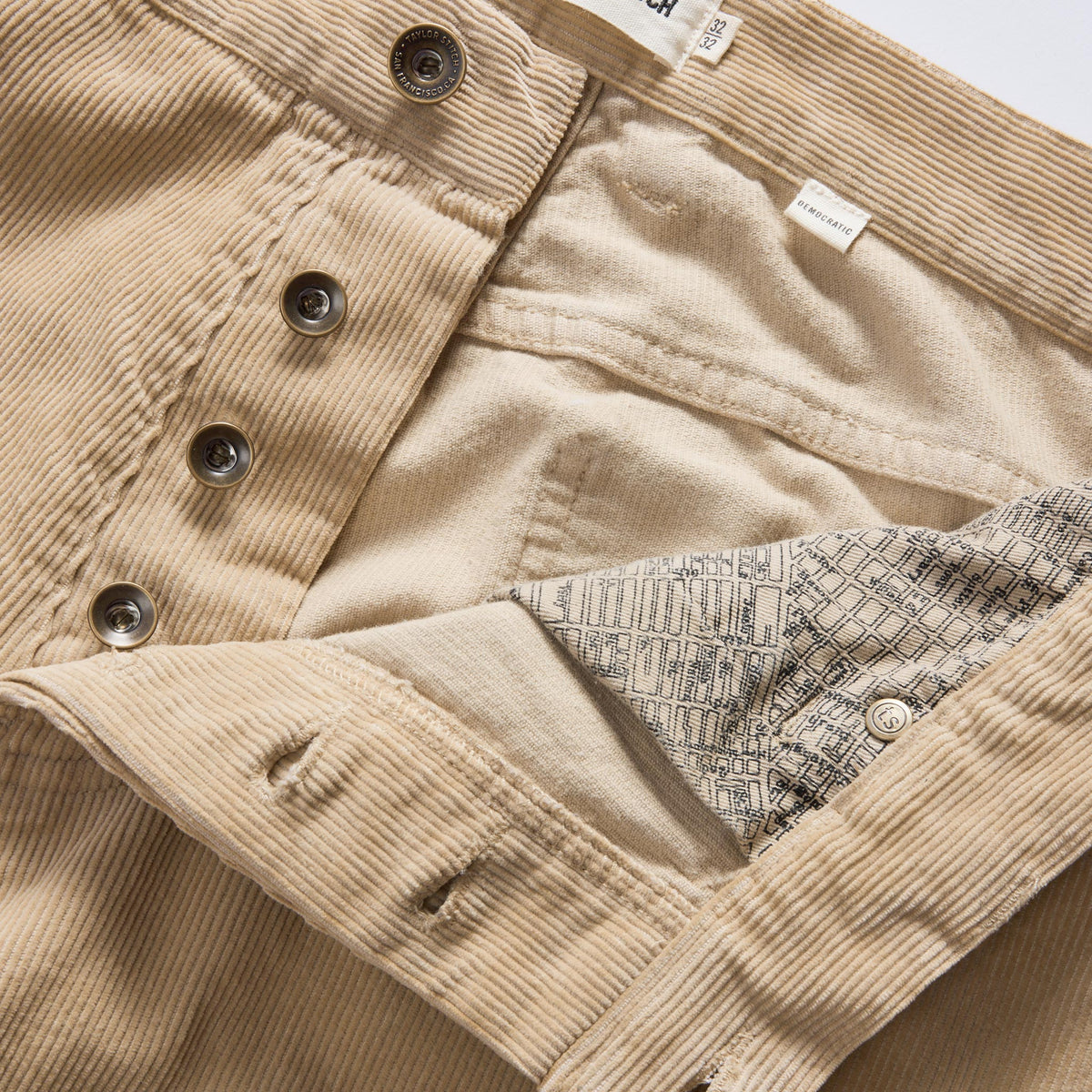 The Democratic 5-Pocket Pant in Washed Khaki Corduroy
