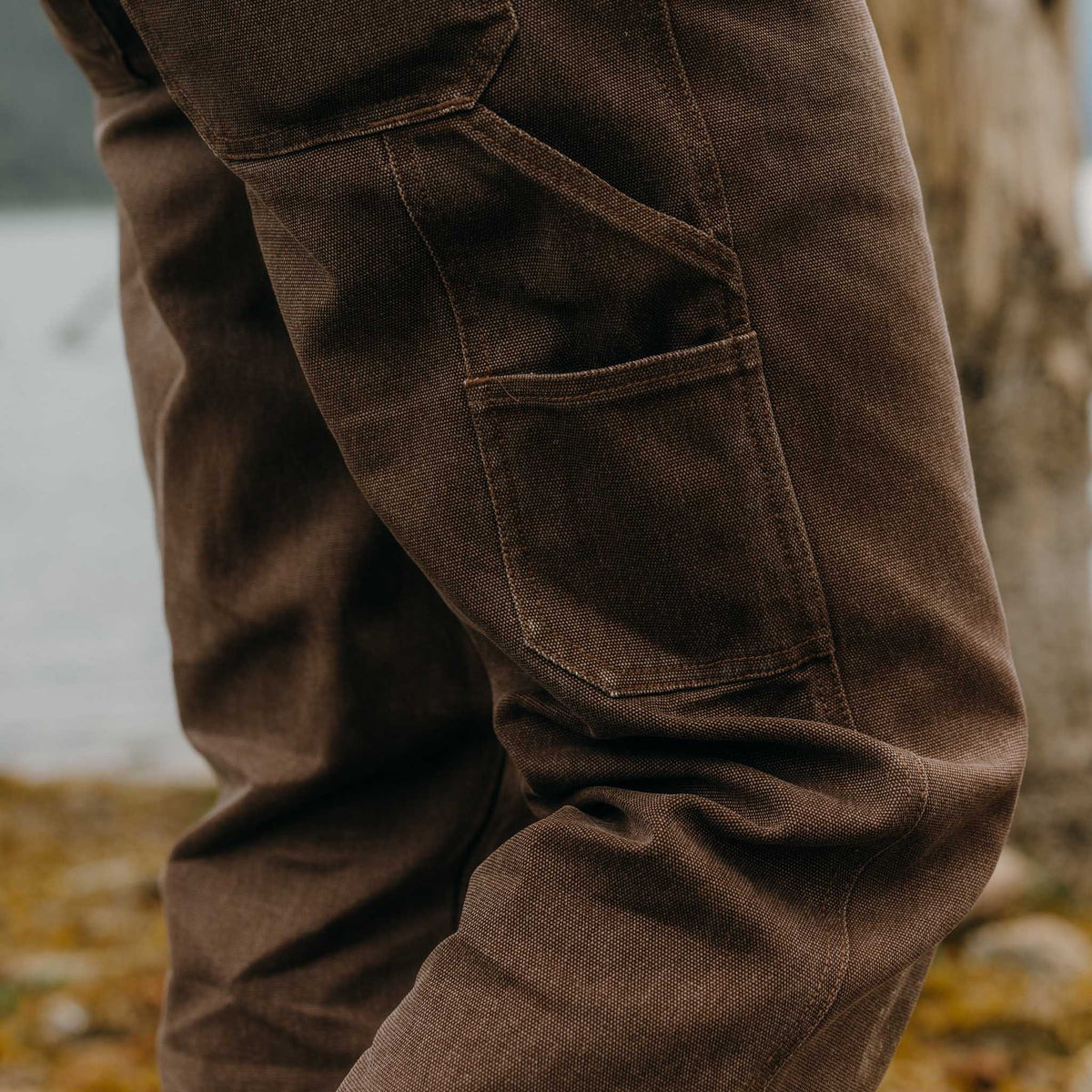 The Workhorse Pant in Aged Penny Chipped Canvas