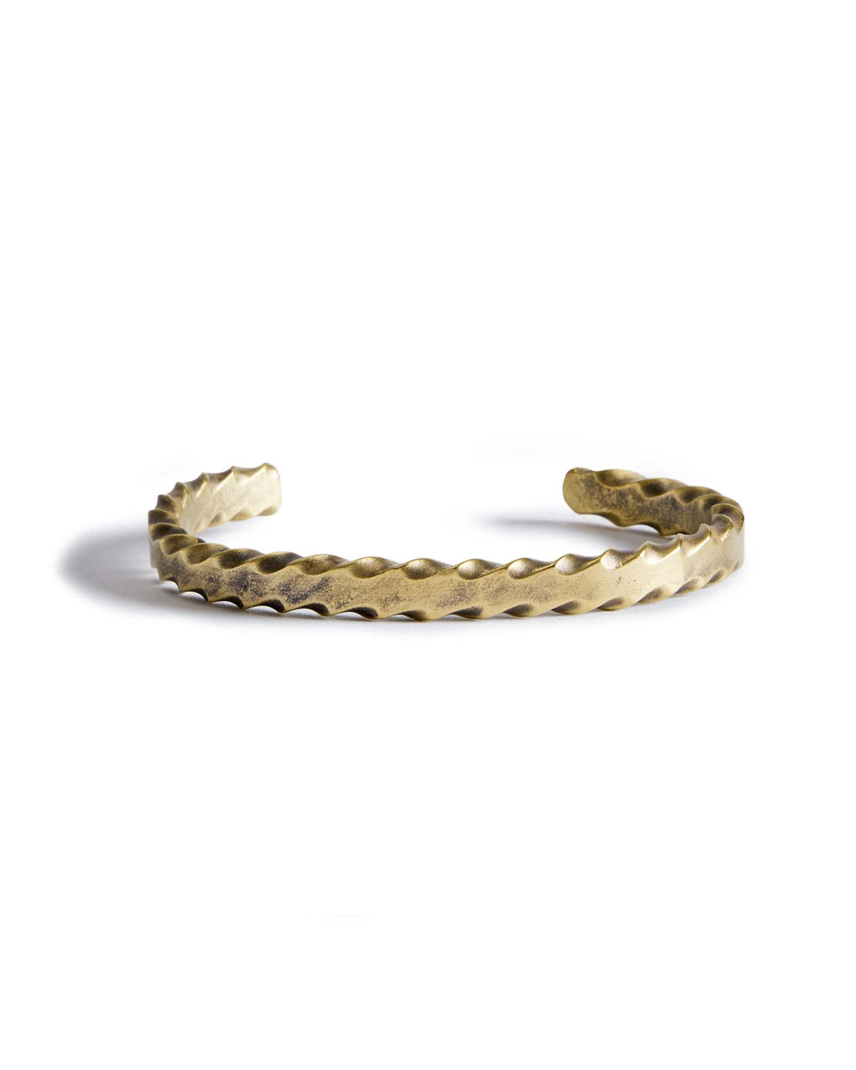The Twisted Cuff in Brass