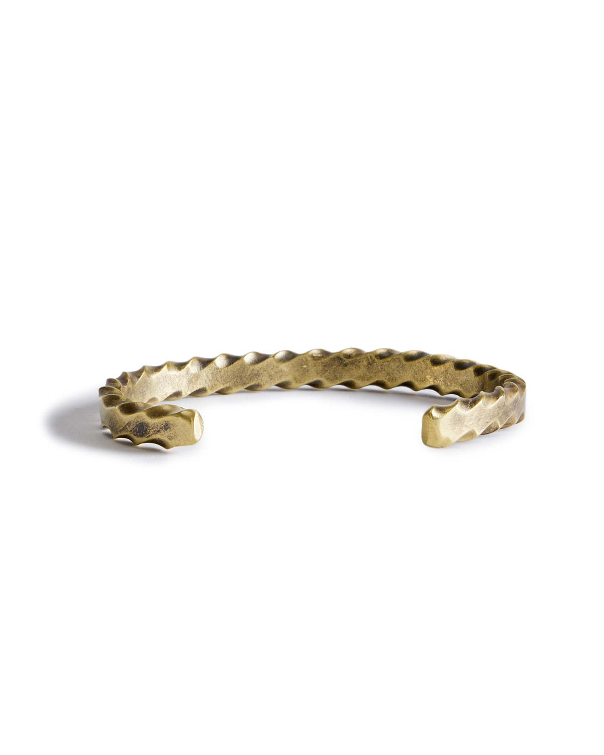 The Twisted Cuff in Brass