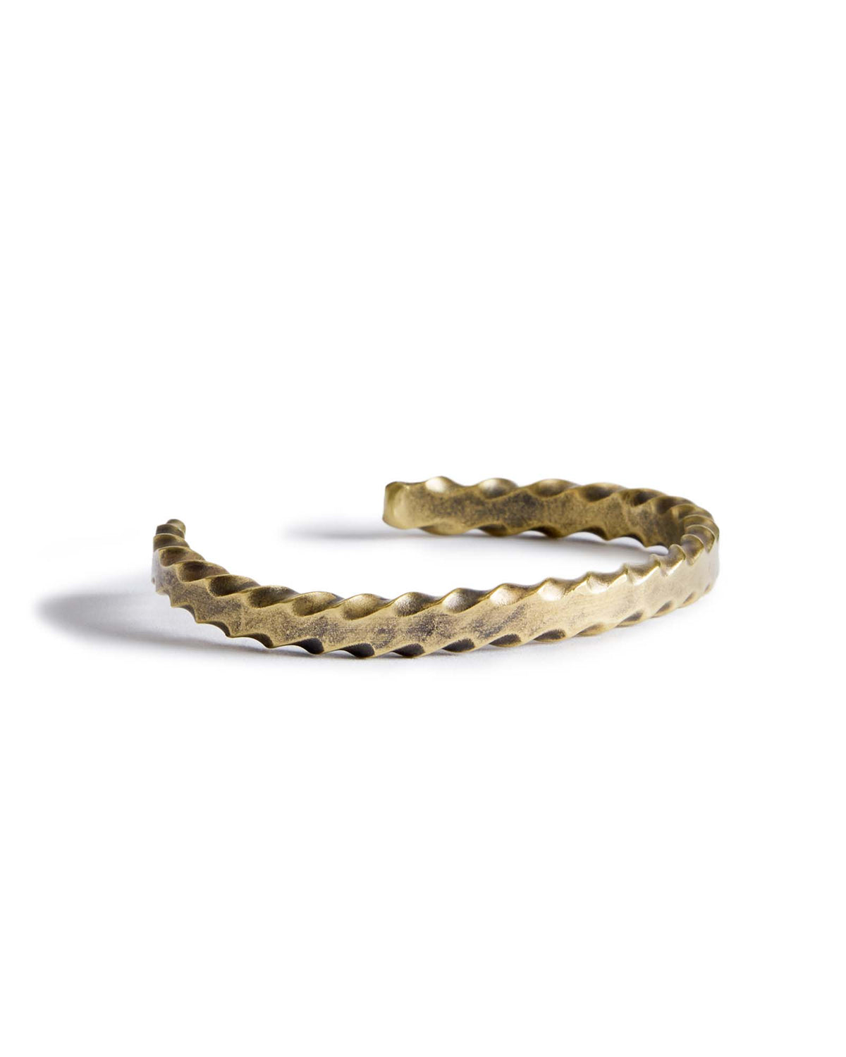 The Twisted Cuff in Brass