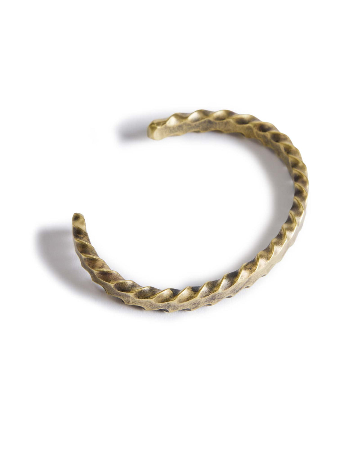 The Twisted Cuff in Brass