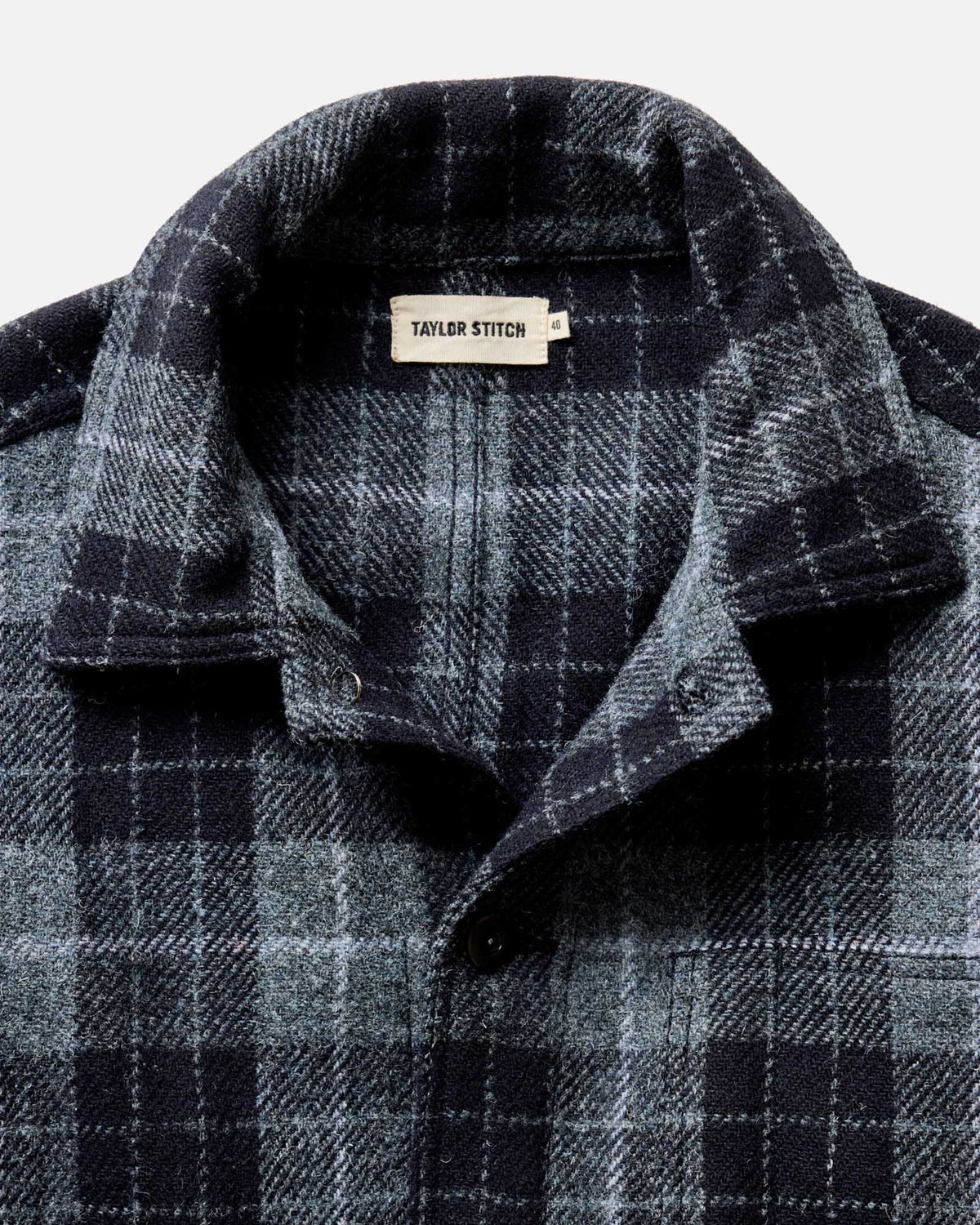 The Ojai Jacket in Midnight Tartan Harris Tweed Wool