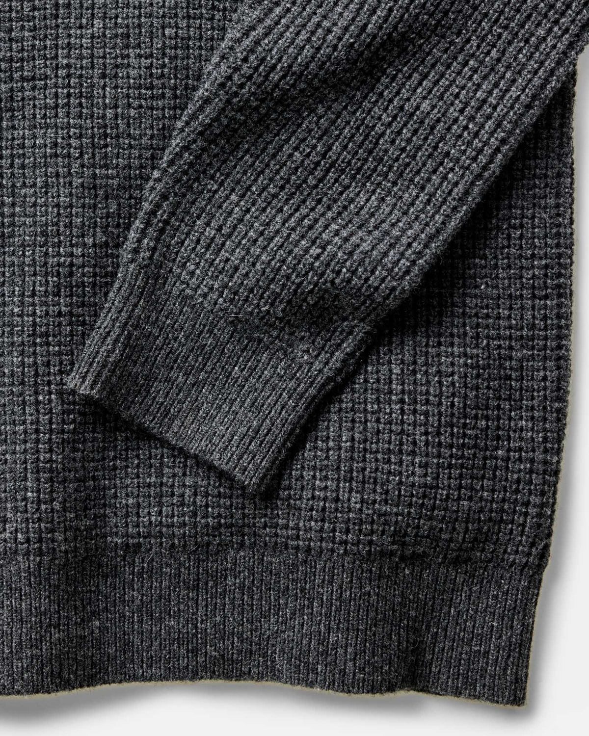 The Sidecountry Crew in Heather Graphite Merino Waffle