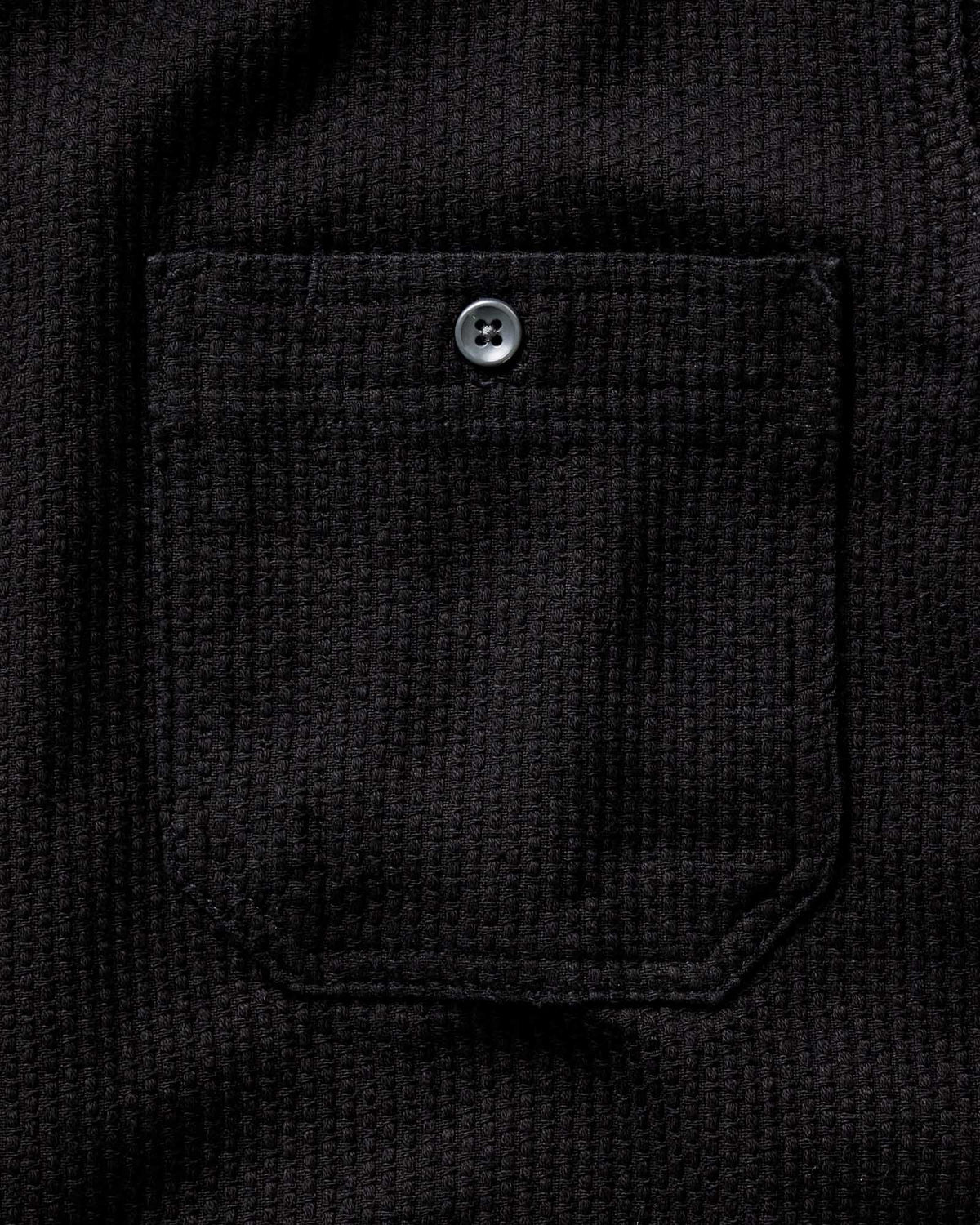 The Utility Shirt in Black Indigo Sashiko