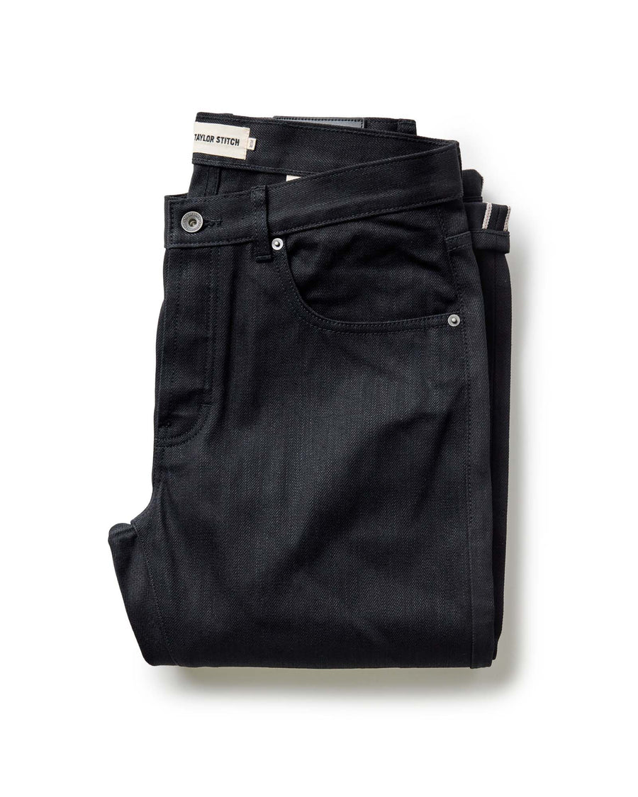 The Slim Jean in Rigid Black Organic Selvedge