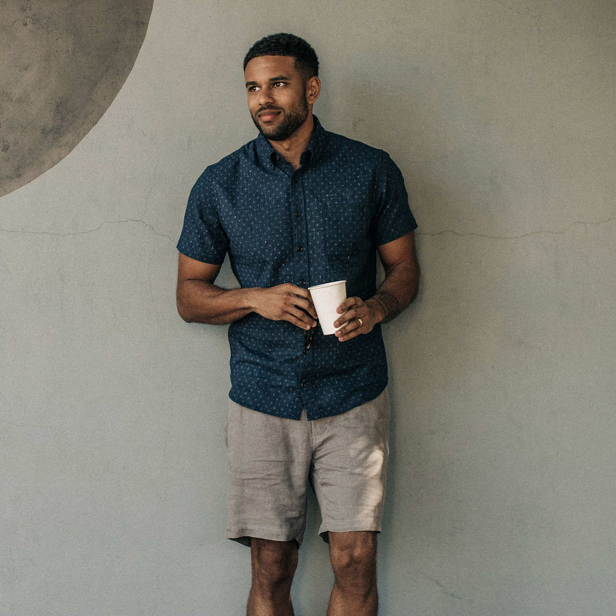 The Short Sleeve Jack in Indigo Star