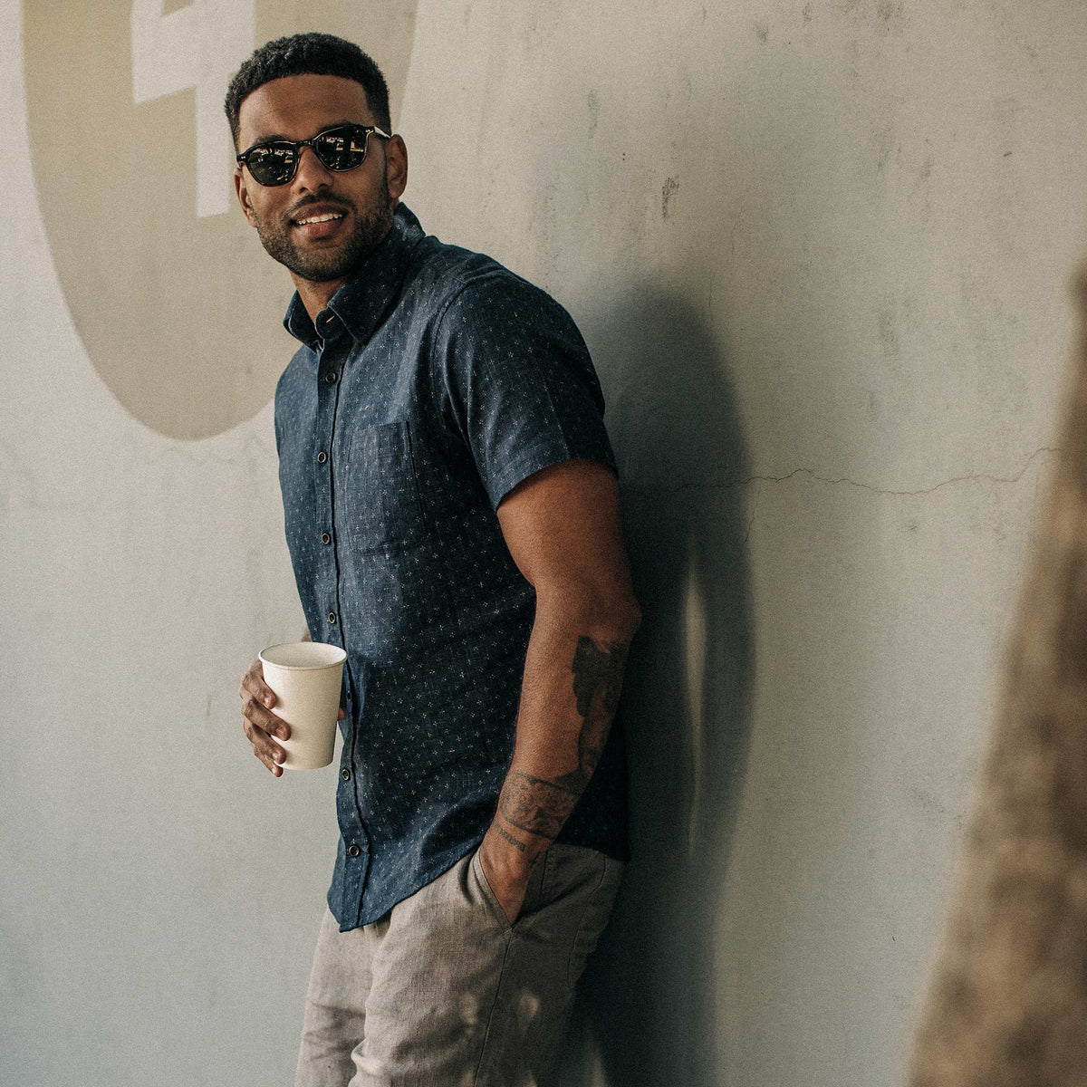 The Short Sleeve Jack in Indigo Star