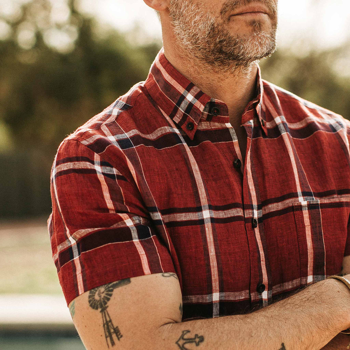 The Short Sleeve Jack in Crimson Plaid