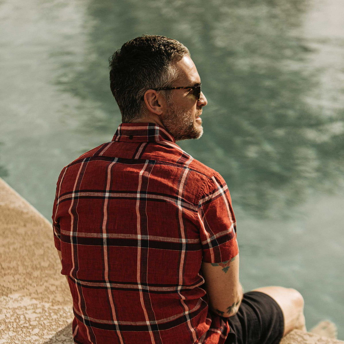 The Short Sleeve Jack in Crimson Plaid