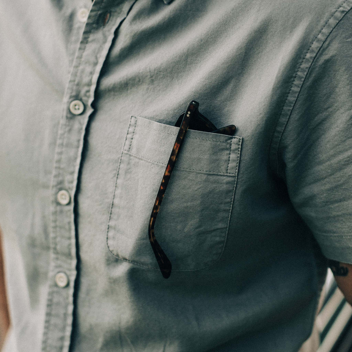 The Short Sleeve Jack in Dusk Oxford