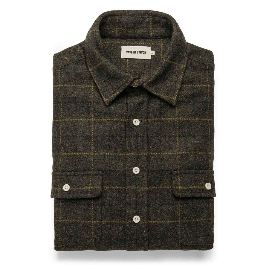 The Leeward Shirt in Olive Plaid