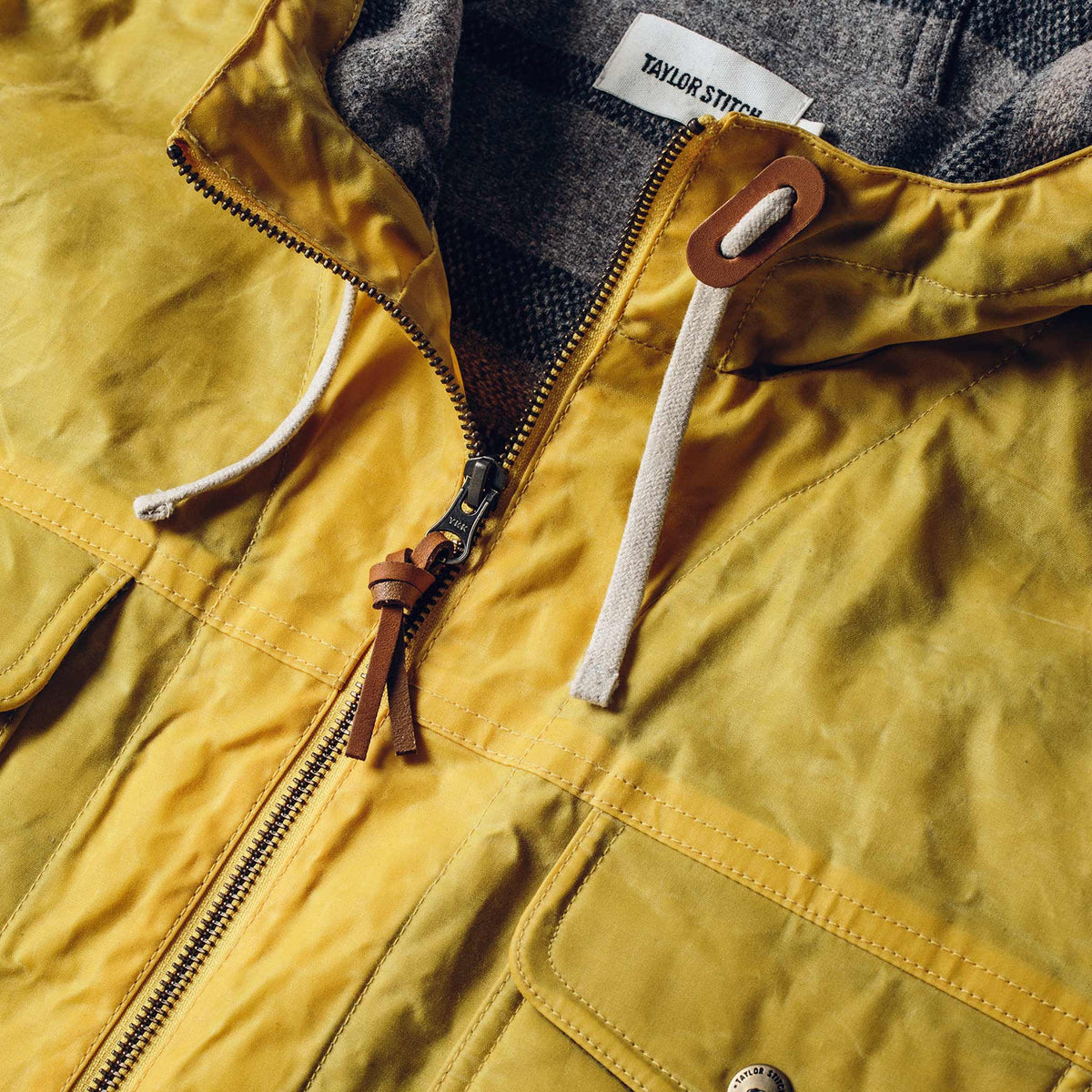 The Winslow Parka in Mustard Waxed Canvas