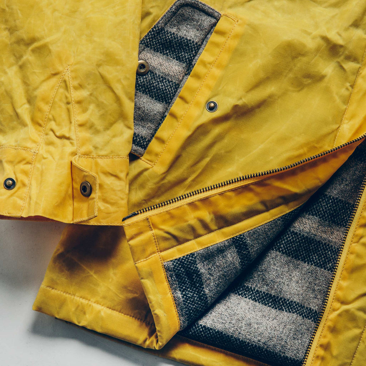 The Winslow Parka in Mustard Waxed Canvas