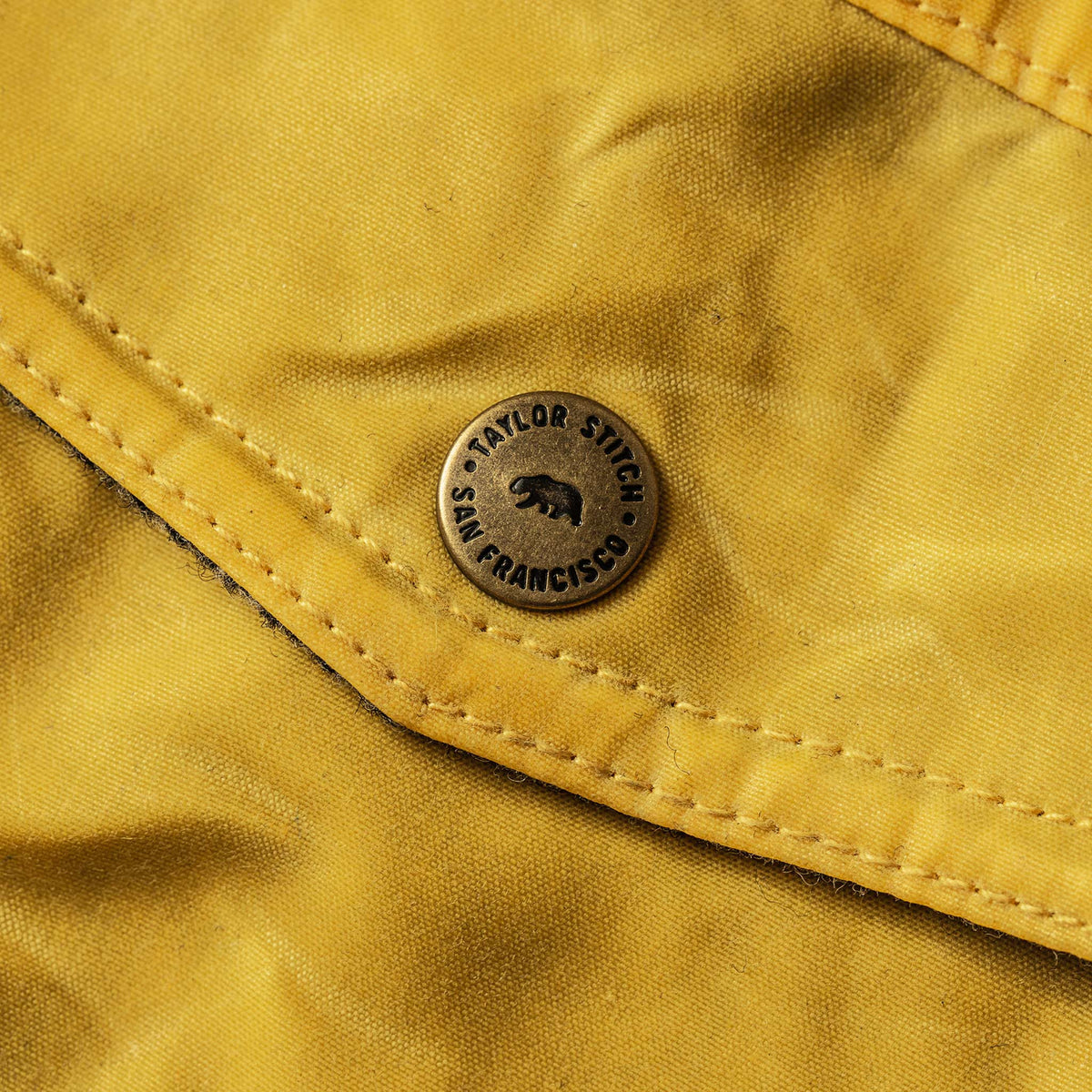 The Winslow Parka in Mustard Waxed Canvas