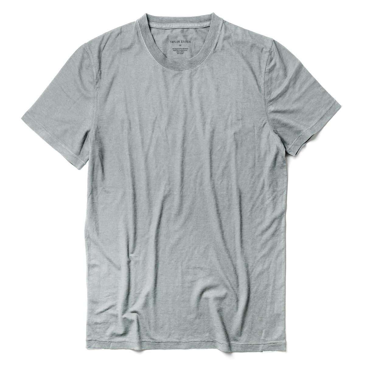 The Cotton Hemp Tee in Bay Mist
