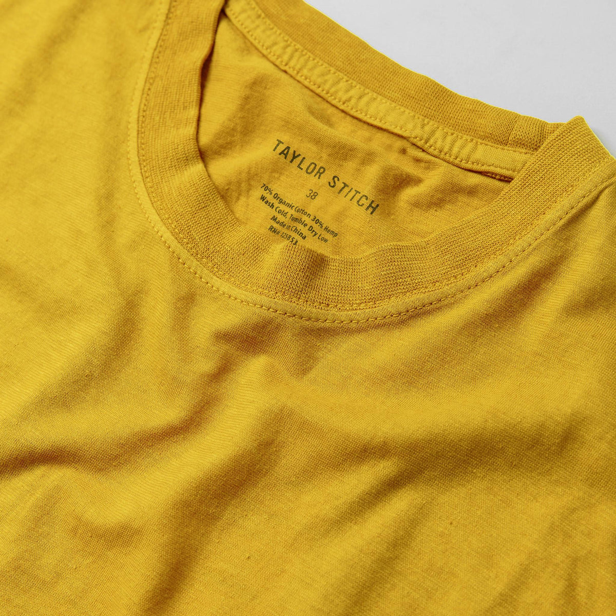 The Cotton Hemp Tee in Gold