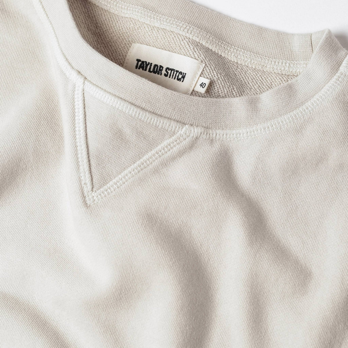 The Crewneck in Aluminum Terry
