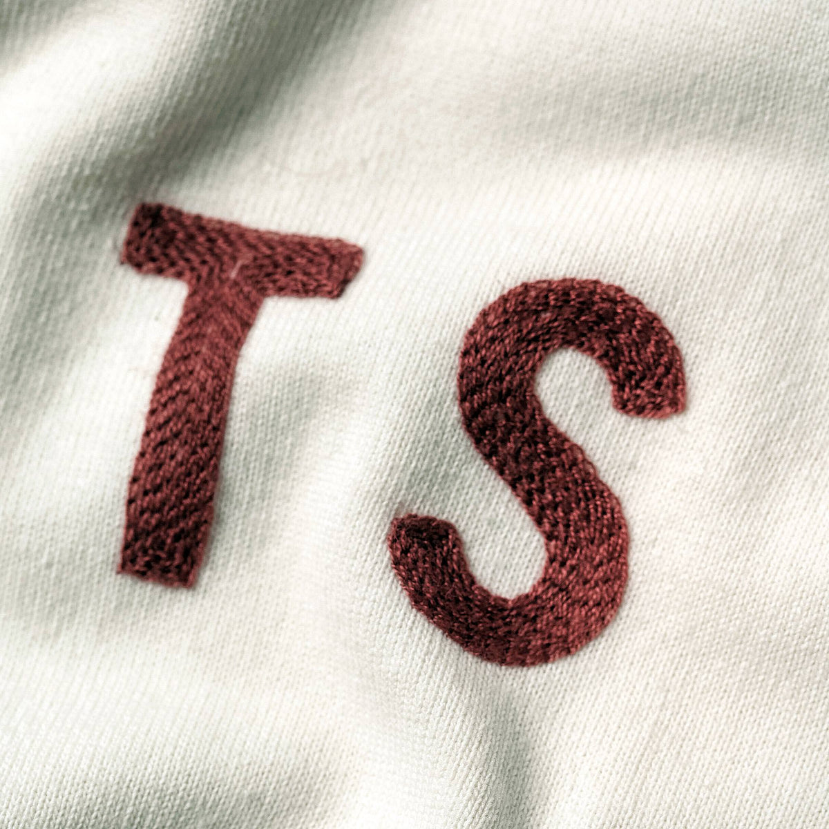 The Embroidered Heavy Bag Tee in Natural TS