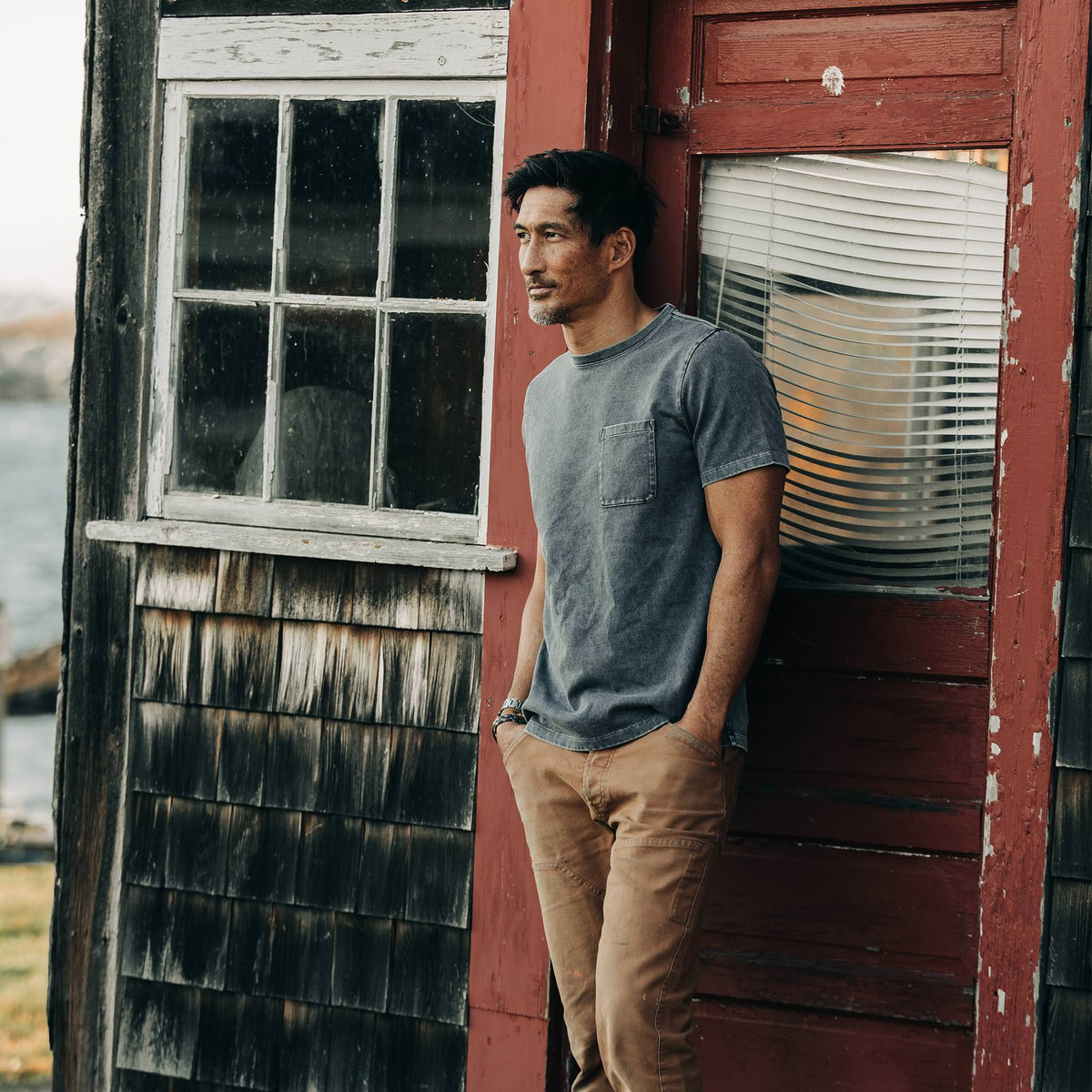 The Heavy Bag Tee in Charcoal