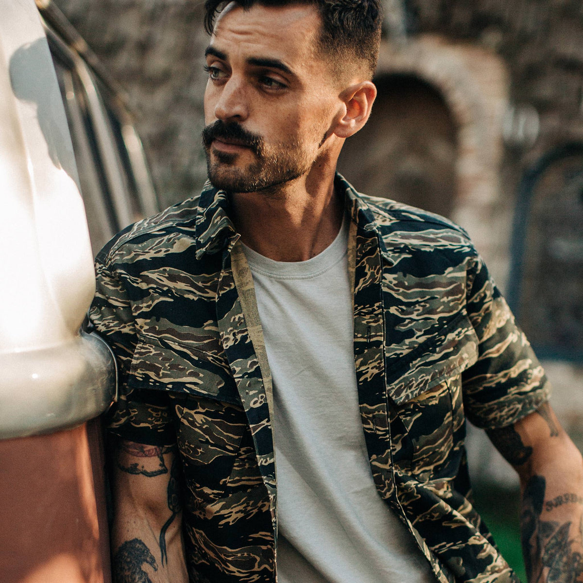 The Jungle Shirt in Tiger Camo