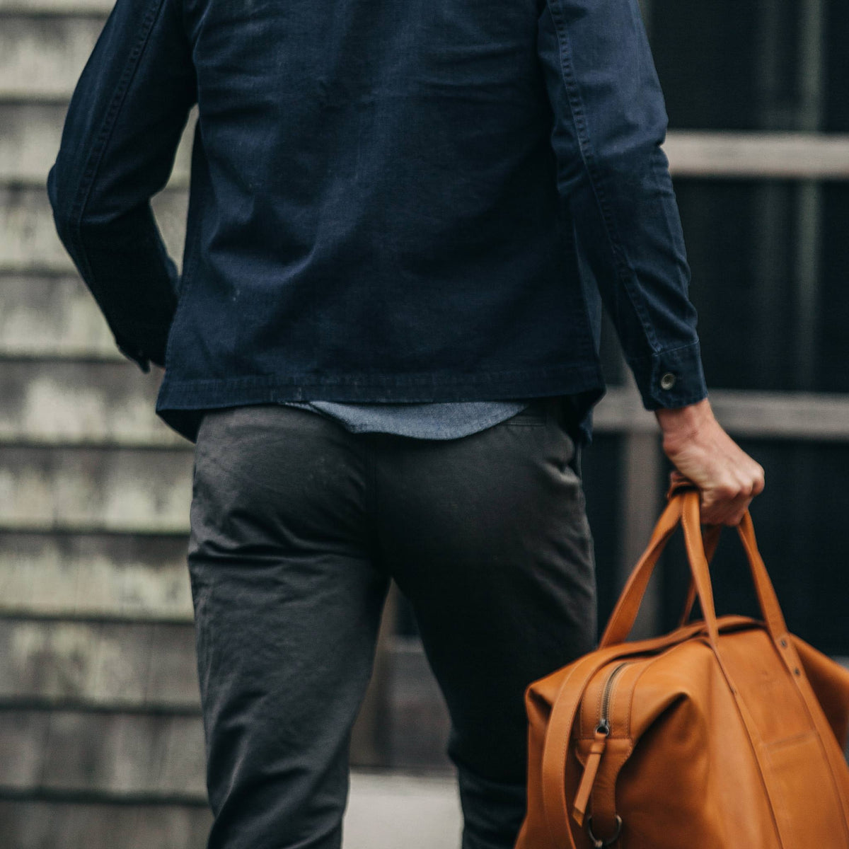 The Morse Pant in Charcoal Slub Linen
