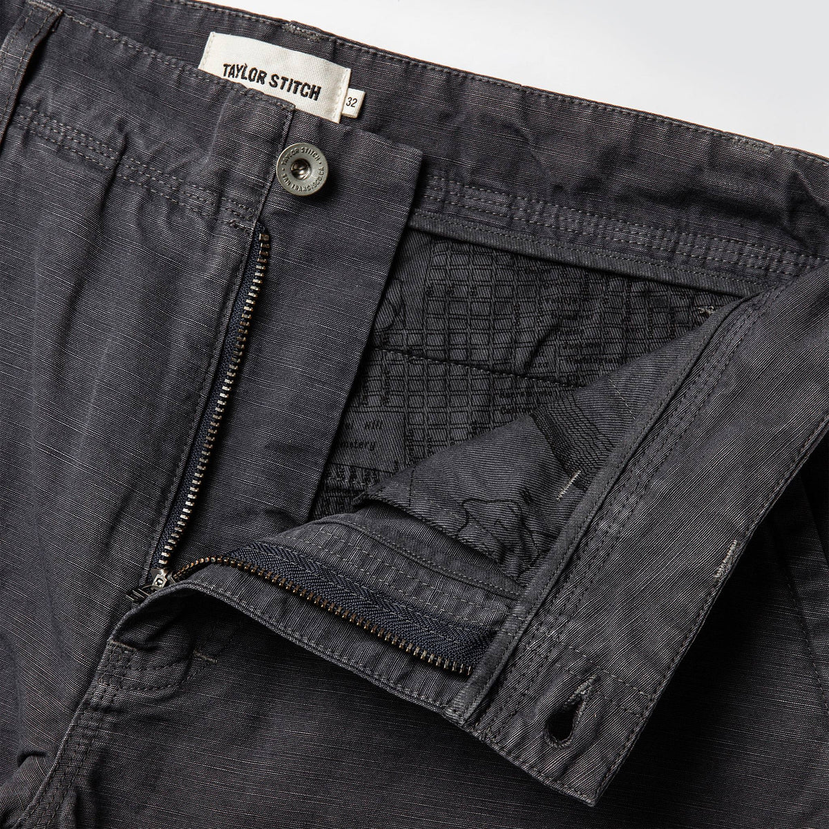 The Morse Pant in Charcoal Slub Linen