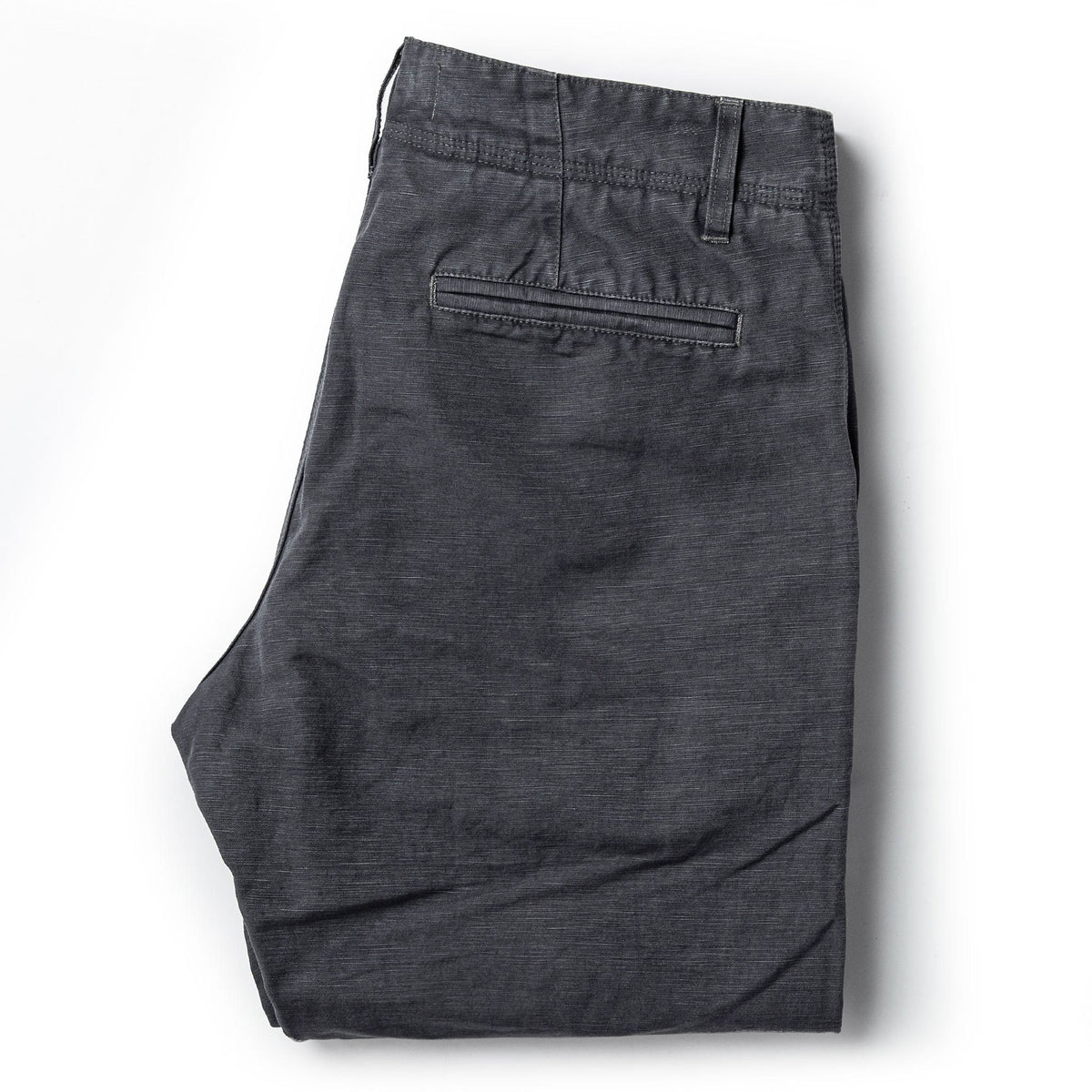 The Morse Pant in Charcoal Slub Linen